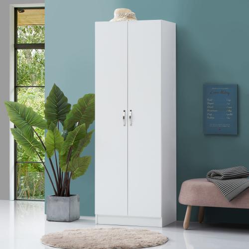 Essentials 2 Door Wardrobe White | TAD510 | 